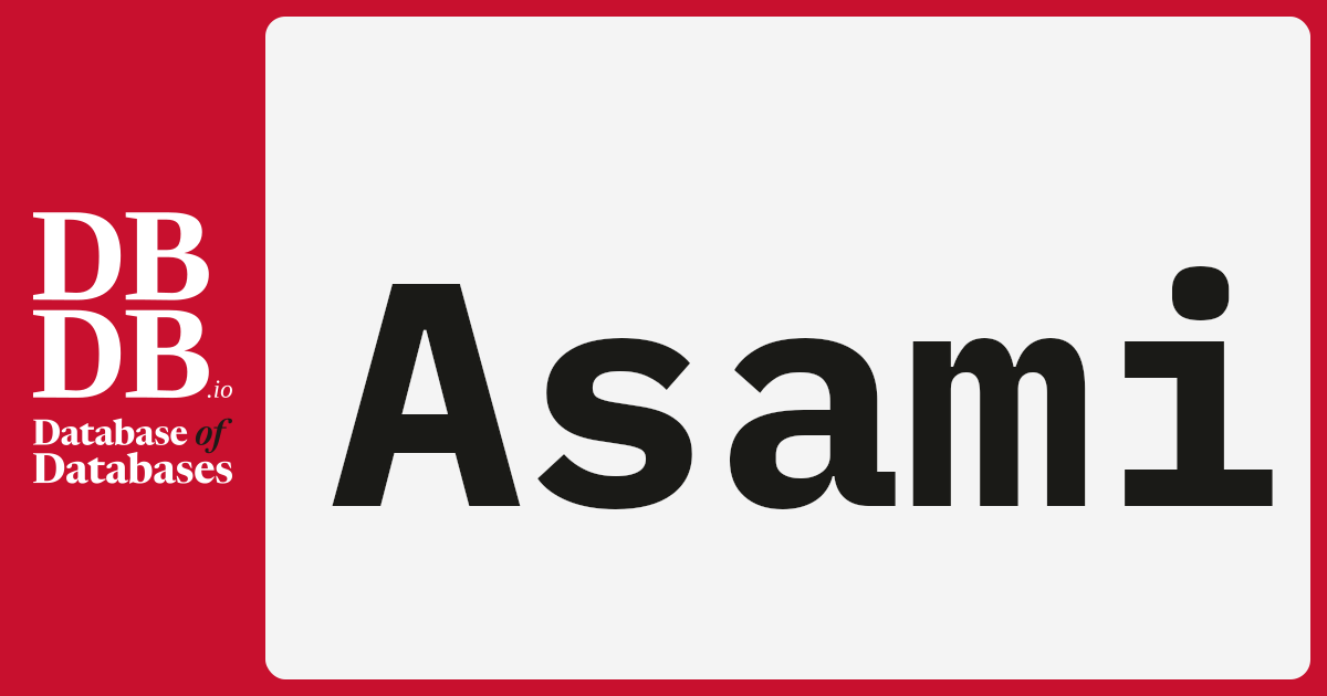 Asami · Database of Databases