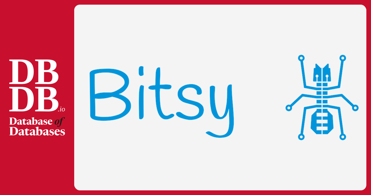 Bitsy · Database of Databases