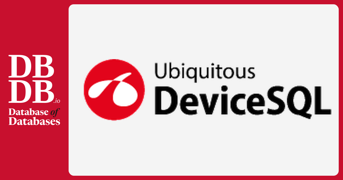 DeviceSQL · Database of Databases