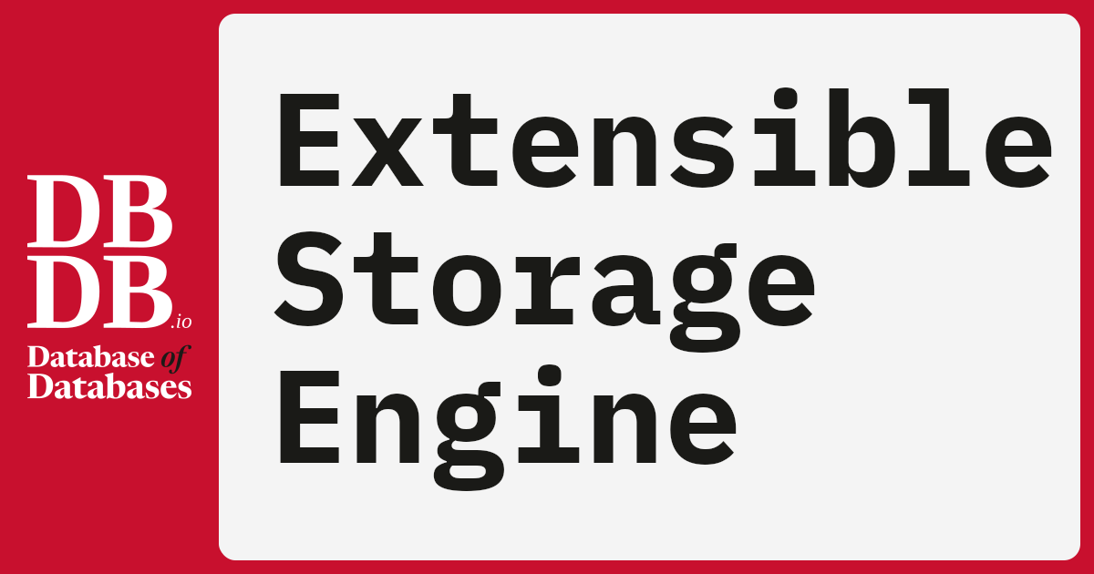 Esent Extensible Storage Engine · Database of Databases