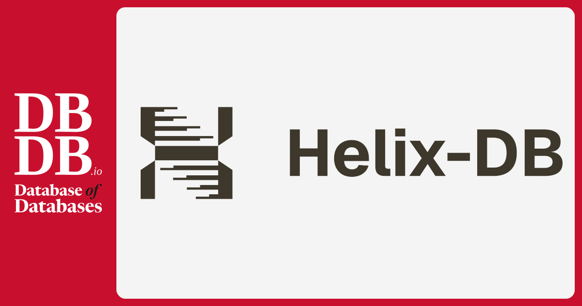 HelixDB · Database of Databases