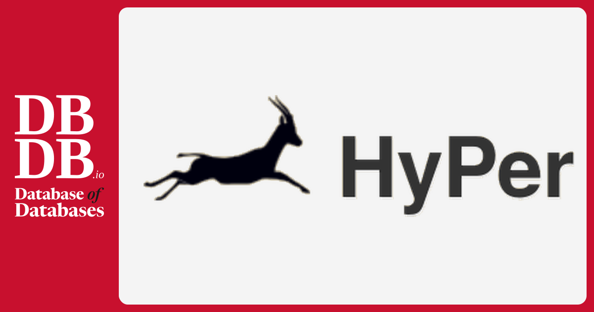 Hyper Db HyPer · Database of Databases