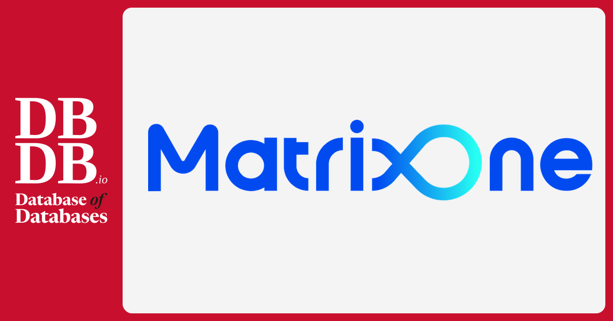 MatrixOne · Database of Databases