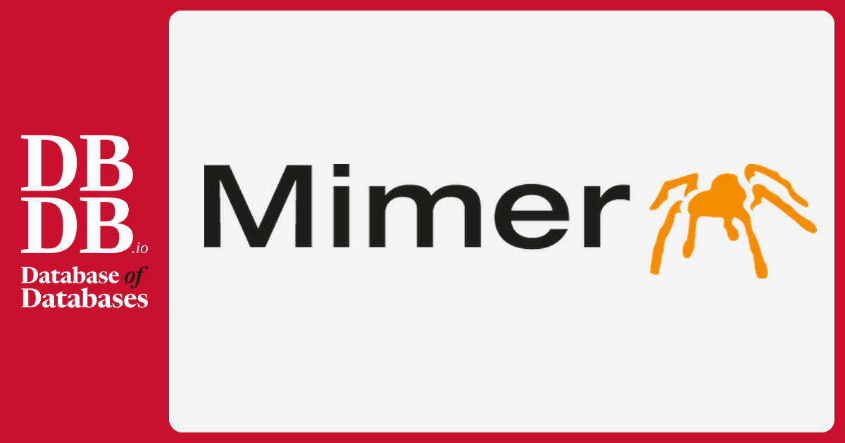 Mimer Sql Database Mimer SQL · Database of Databases