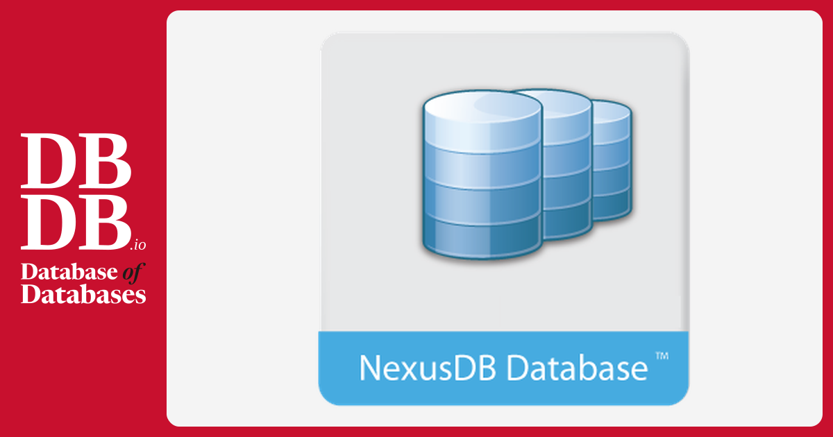 NexusDB · Database of Databases