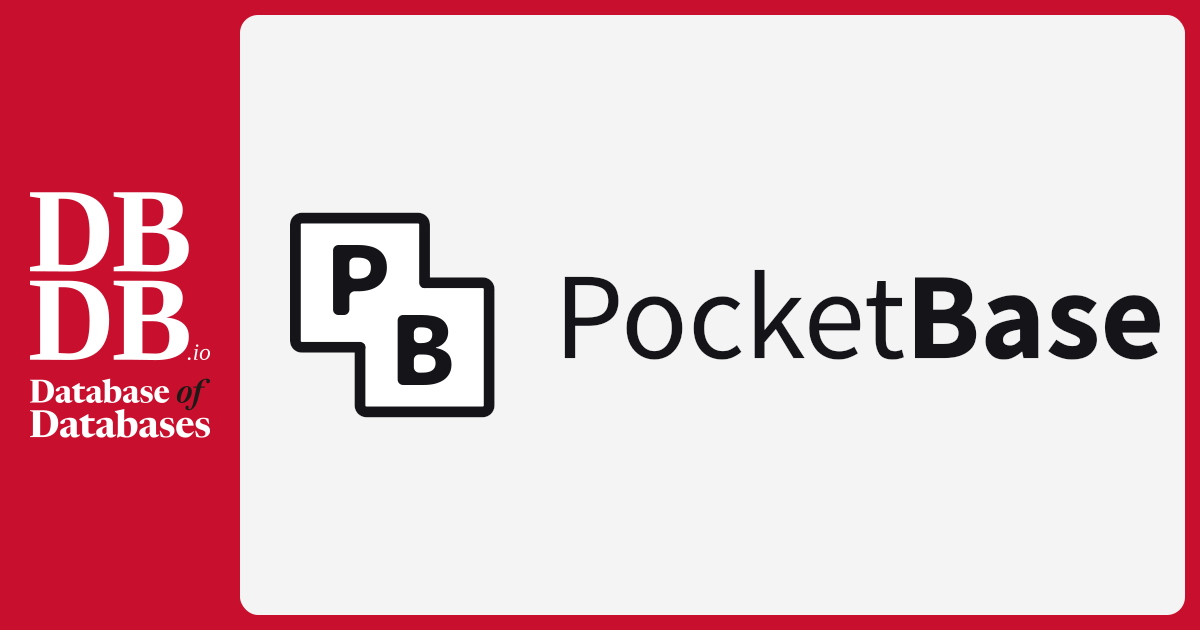 Pocket Database PocketBase · Database of Databases