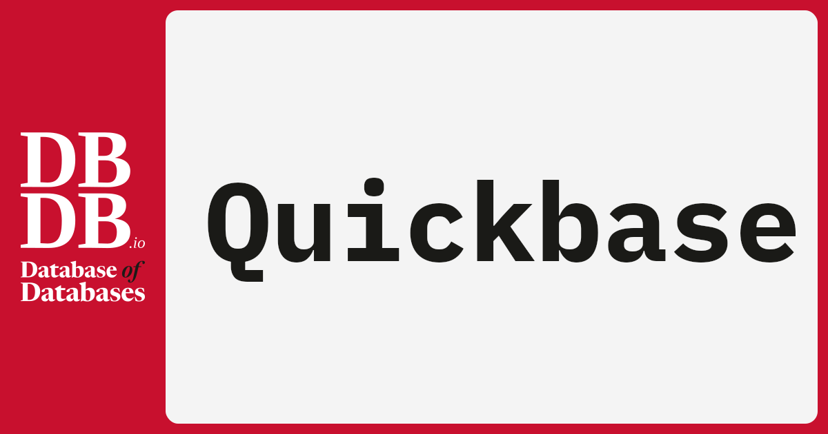 Quickbase · Database of Databases
