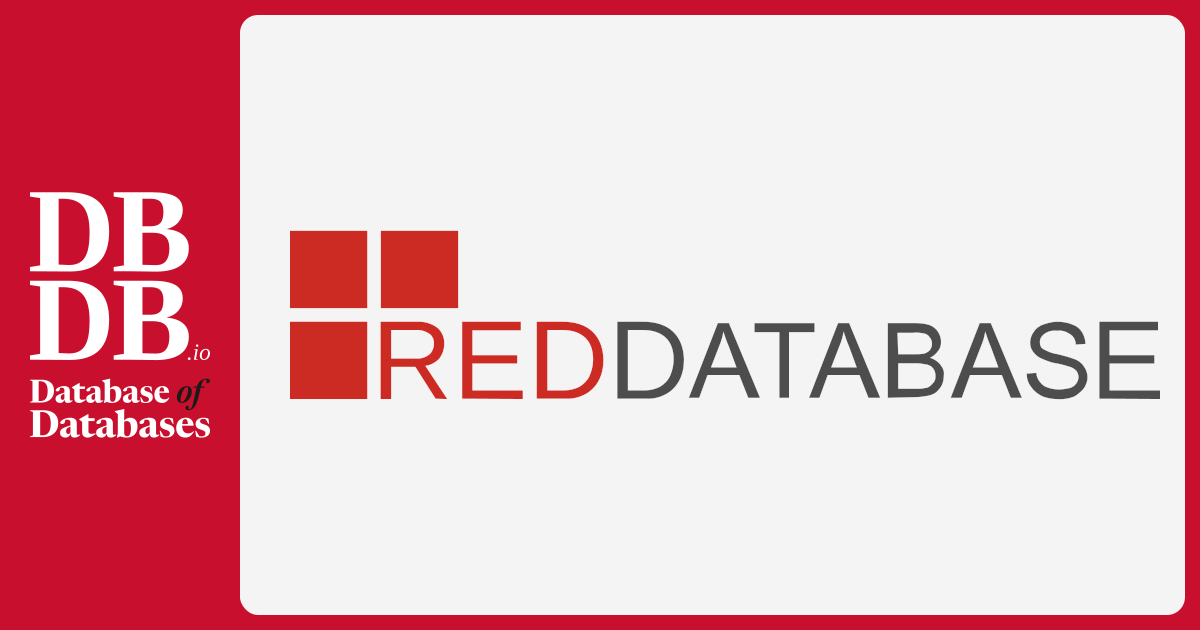 RedDatabase · Database of Databases