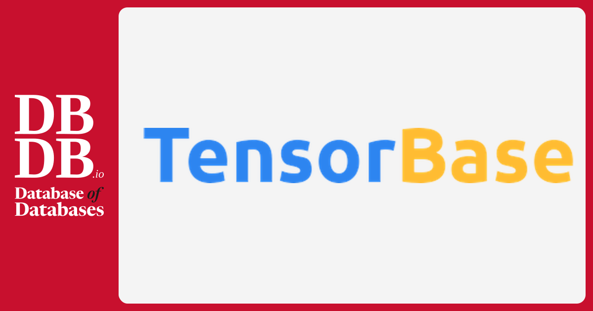 Tensor Database TensorBase · Database of Databases