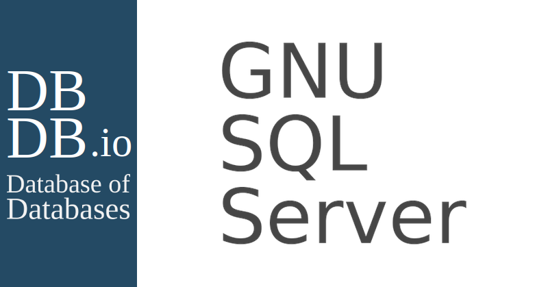 Gnu Sql Server Database Of Databases 1777