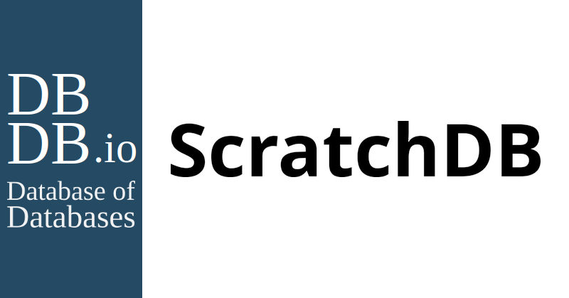 ScratchDB - Database of Databases