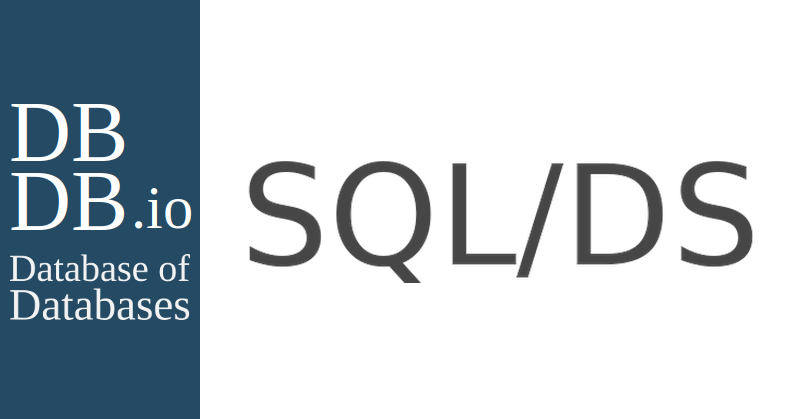 SQL/DS - Database of Databases