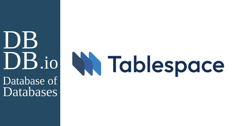 Tablespace - Database of Databases