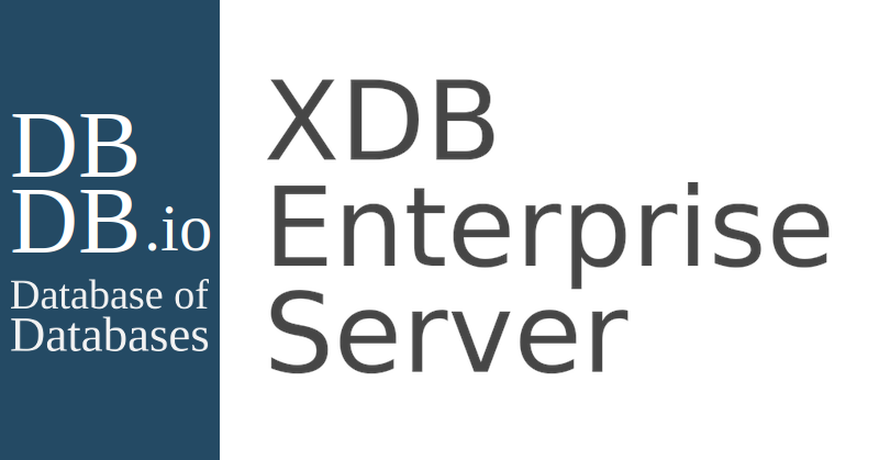 Xdb Enterprise Server Database Of Databases